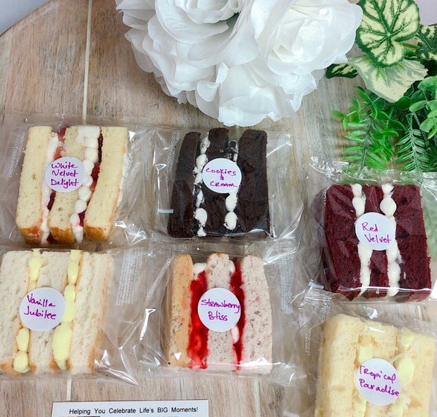 Cake tasting sticks for people to sample. | Cake tasting, Tasting party,  Mini desserts